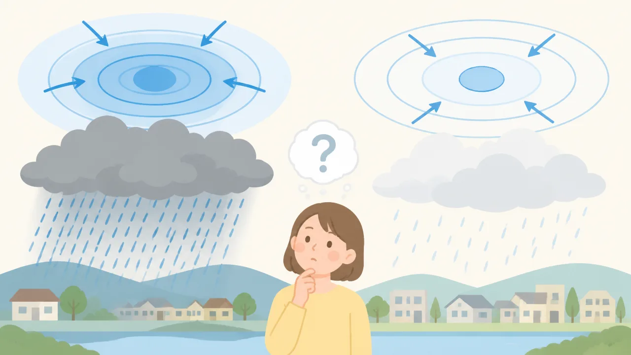 低気圧は中心気圧が低いほど雨が強い？天気図の見方をやさしく解説