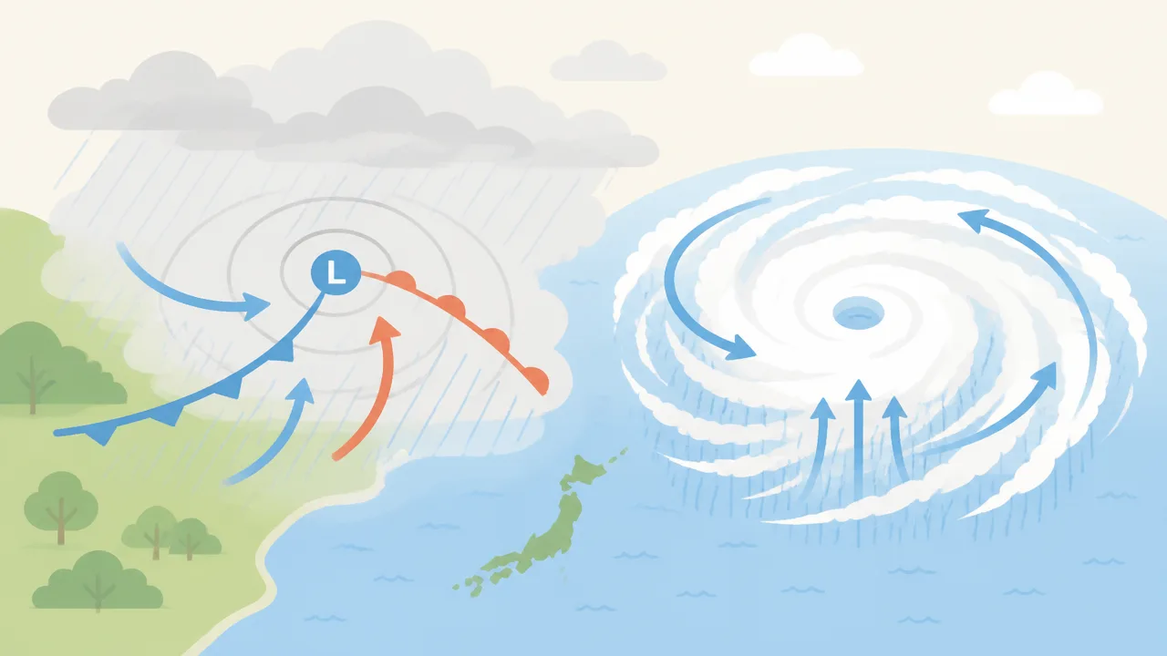低気圧は中心気圧が低いほど雨が強い？天気図の見方をやさしく解説