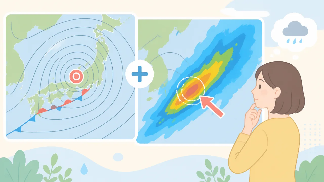 低気圧の中心は雨が弱いって本当？中心付近の天気の仕組みを解説
