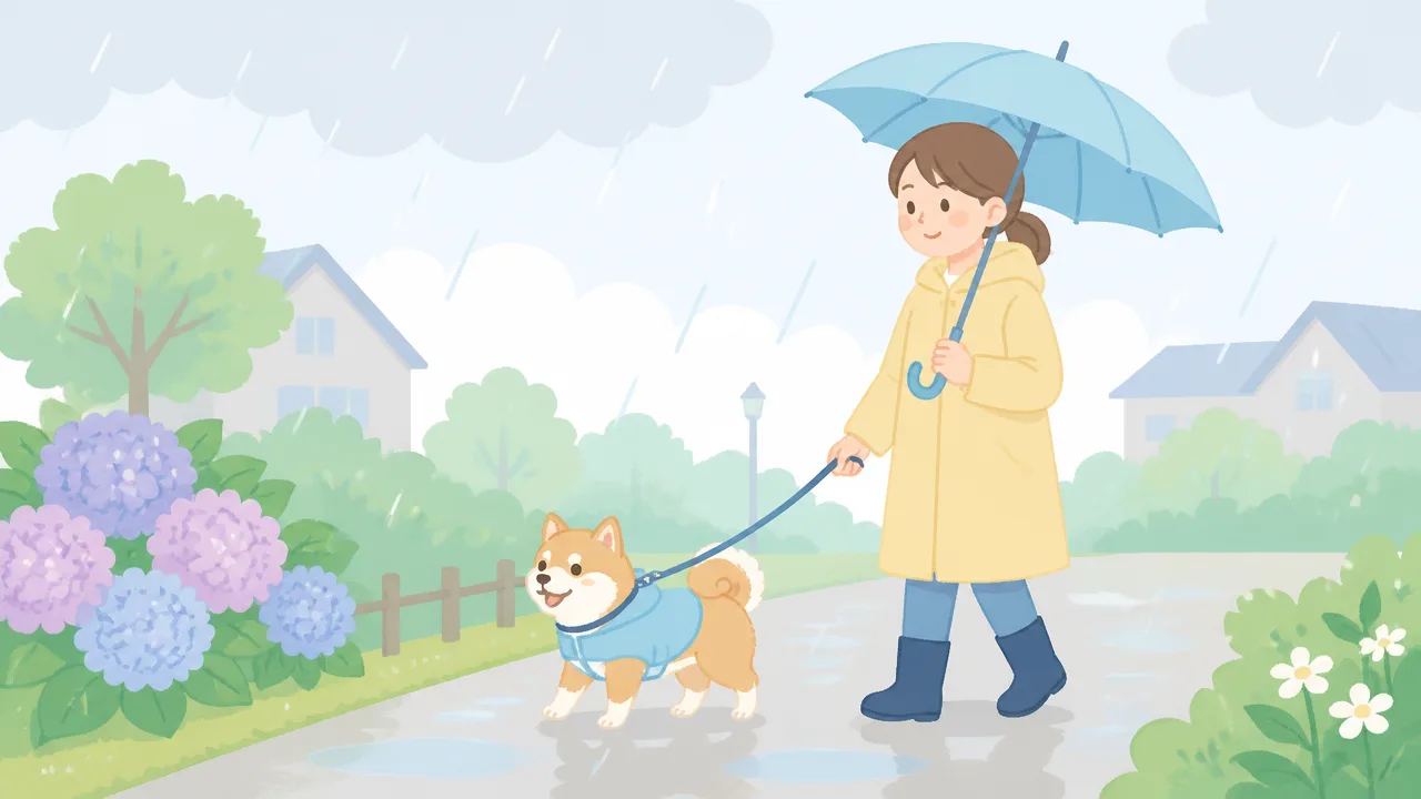 長雨で犬の散歩に行けないときは？室内でできる運動と過ごし方
