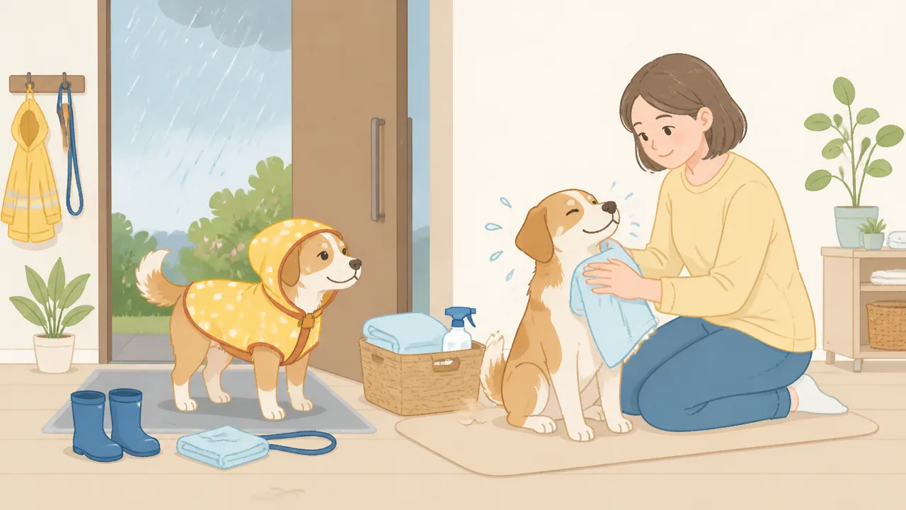 長雨で犬の散歩に行けないときは？室内でできる運動と過ごし方