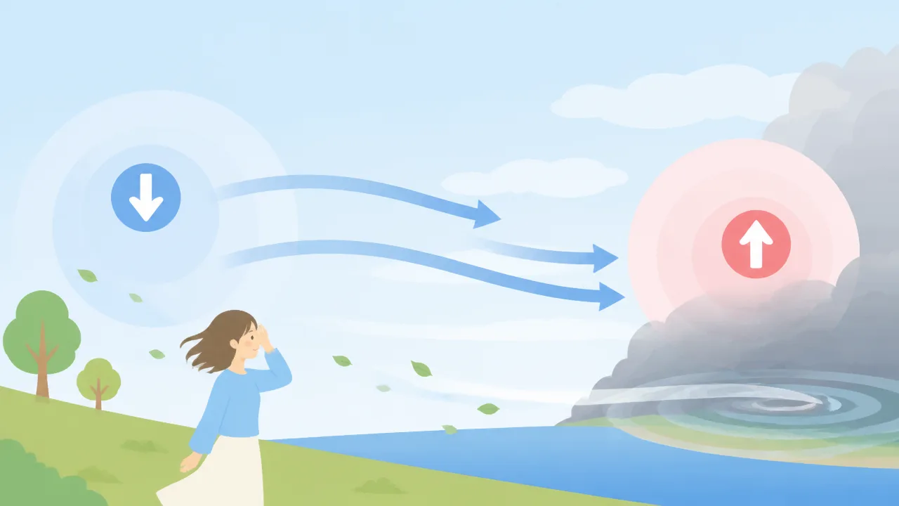 低気圧から離れているのに強風が吹くのはなぜ？原因をやさしく解説