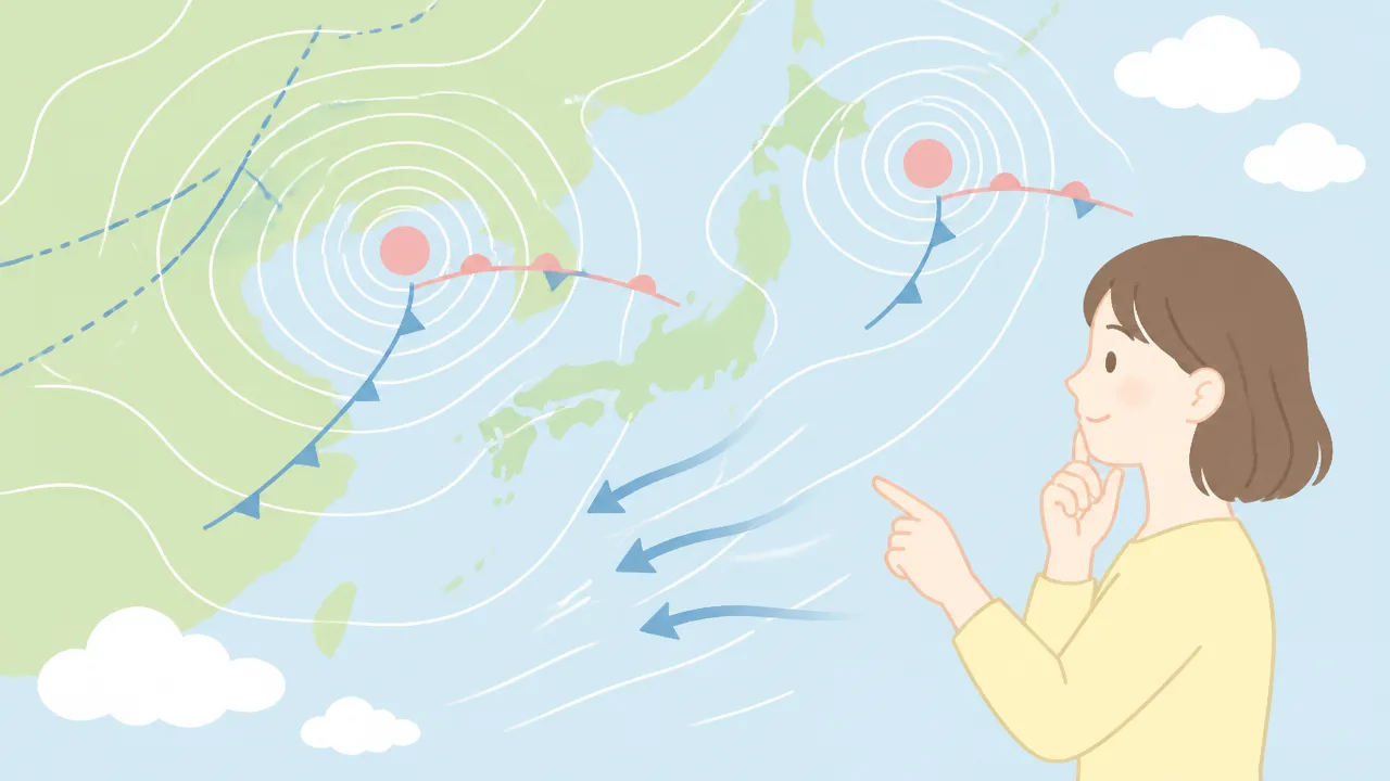 低気圧から離れているのに強風が吹くのはなぜ？原因をやさしく解説