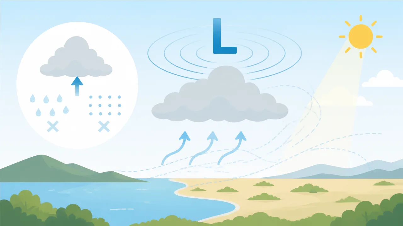 低気圧なのに雨が降らないのはなぜ？天気の仕組みを解説