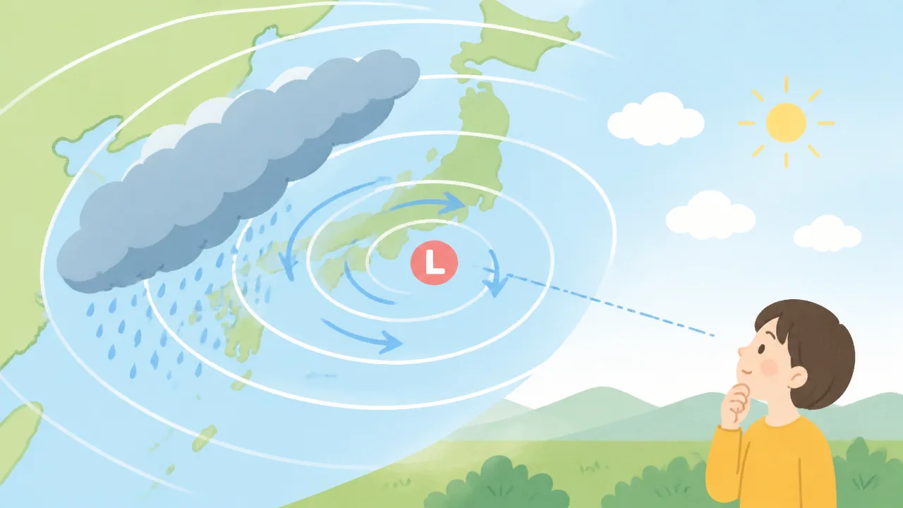 低気圧なのに雨が降らないのはなぜ？天気の仕組みを解説