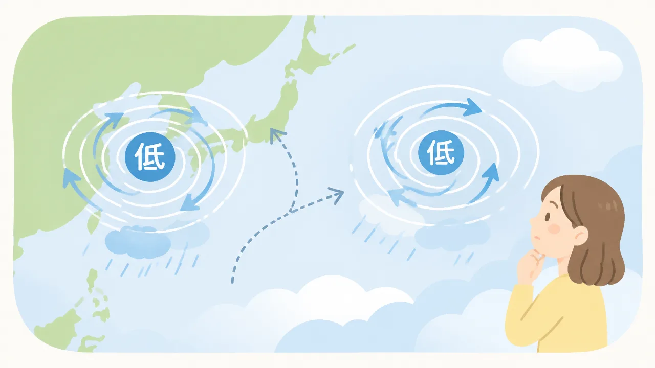 低気圧が2つあるとどうなる？天気への影響と注意点をやさしく解説