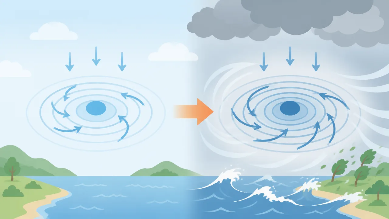 低気圧が発達するとは？天気が荒れる仕組みをやさしく解説