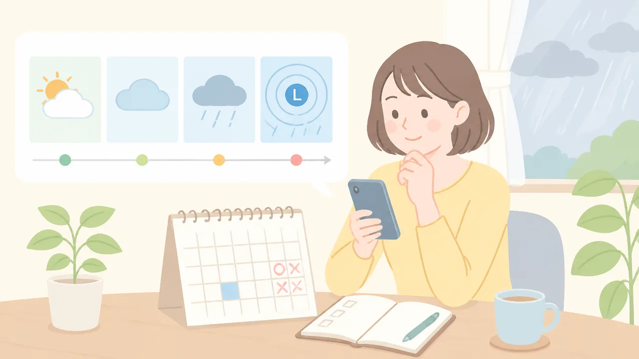 低気圧は何日前から影響する？不調のタイミングと備え方